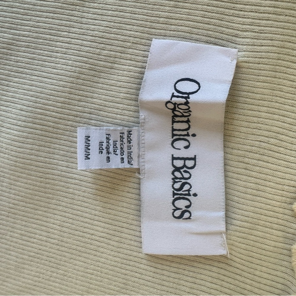 Organic Basics Cream Ribbed Top - Picture 4 of 4